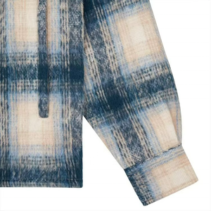 Chemise en flanelle d'hiver sur mesure de haute qualité pour hommes, manches longues, à carreaux, boutonnée, coupe ample - Product Image 4