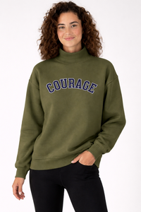Sudaderas de cuello alto personalizadas de algodón suave de alta calidad para mujer 2026 con estampado puff estilo streetwear - Product Image 2