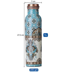 Hot Selling Elegant <b>copper</b> <b>bottle</b> with Ayurvedic healing traits handcrafted body and premium look ideal for travel and work - Product Image 3