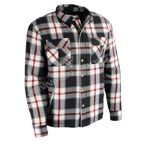 Mens Motorbike Motorcycle Touring Kevlar Lined 100% Cotton <b>Flannel</b> <b>Jacket</b> Shirt With CE Removable Armours Biker Shirt - Product Image 2