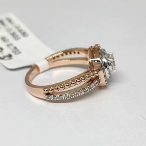 Anillo de Compromiso Solitario de Diamante Cultivado en Laboratorio, Oro Rosa de 14K, Diseño de Marca, Certificado IGI, 0.31 CT, Chapado en Rodio, G-H, para Mujer - Product Image 5