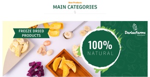 Darlac Farms 100% Original lyophilisé mélange de fruits OEM ODM prêt à manger en vrac emballé sucré tranché FD processus de séchage BRCGS ISO - Product Image 3