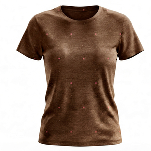 เสื้อยืดลำลองพิมพ์ลายฤดูร้อนสำหรับผู้หญิงคอกลมแขนสั้นขนาดพลัสไซส์ป้องกันริ้วรอย - Product Image 6