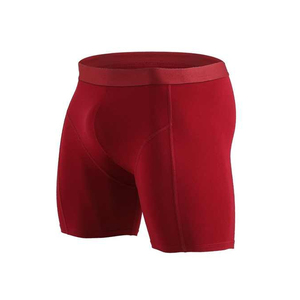 High Quality <b>Men</b> Solid Spandex/Polyester Knitted Stretch Breathable Quick Dry High-Rise Briefs Boxers Shorts Open Fly <b>Pouch</b> - Product Image 5