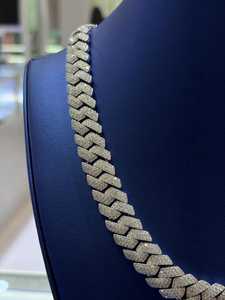 สร้อยคิวบันฮิปฮอปสุดหรู ประดับเพชรทรงกลมแบบฝังเต็มเส้น สไตล์ไมอามี - Product Image 5