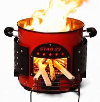 Poêle à bois écologique pour le camping en plein air, en fonte multi-usages pour cuisine intérieure, prix de gros auprès d'un exportateur indien