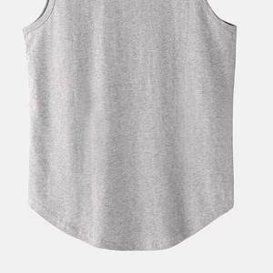 Camiseta sin mangas de entrenamiento para hombre, camiseta deportiva de alta elasticidad para hombre, top sin mangas de moda de verano para hombre, camiseta sin mangas de marca privada - Product Image 2