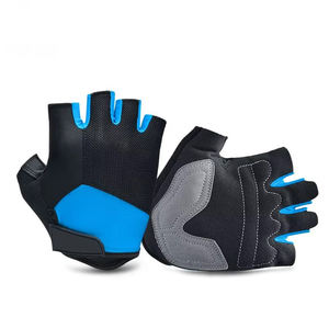 Gants de course et de cyclisme en cuir réfléchissants à écran tactile personnalisés, mi-doigts, pour hommes et femmes, pour l'été, la gym et l'extérieur - Product Image 3