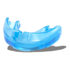 Protège-dents en silicone de qualité supérieure, équipement de sport protecteur pour la boxe, léger, moulable, unisexe, style standard, bleu, OEM - Product Image 1