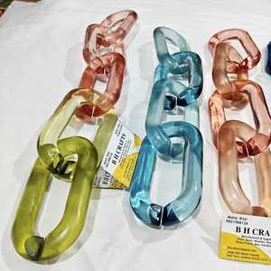 Resin <b>Large</b> Acrylic Links Chain chain ,<b>marble</b> Thick Resin link chain Hanger - Product Image 5