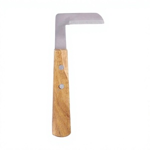 Coupe-ongles pour chevaux en acier inoxydable, outil professionnel léger pour l'entretien du bétail, avec manche en bois, pour l'élagage des sabots. - Product Image 4