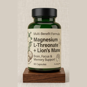 Fabricante de Cápsulas de Magnesio <span class=keywords><strong>L</strong></span>-Treonato y Alfa GPC de Marca Propia Rainwood para Mejorar la Concentración Cognitiva y la Memoria - Product Image 1