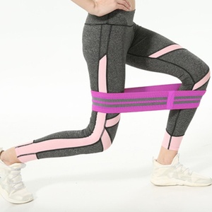 Wears World Hot Sale Elastic Polyester + Latex Yarn Hip Circle Fabric Sustainable Resistance <b>Bands</b> - Product Image 1