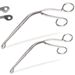 Pinces Magill angulées en acier inoxydable, instrument chirurgical manuel réutilisable pour usage ORL adulte - Product Image 5