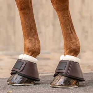 Best Horse Protective <b>Boots</b> Sports Style Solid Color Bonded Neoprene with <b>Fleece</b> Lining High Quality for Leg Protection - Product Image 2