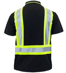 Camisa de Manga Corta de Seguridad Reflectante de Alta Visibilidad con Estampado Formal Unisex para Hombre, Uniforme de Trabajo de Construcción, Logotipo Personalizable - Product Image 4