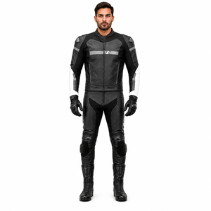 Traje de Motociclismo Deportivo Samroz de Una Pieza para Hombre con Armadura CE Extraíble, Resistente al Agua y al Viento para Todas las Estaciones, Traje de Carreras - Product Image 1