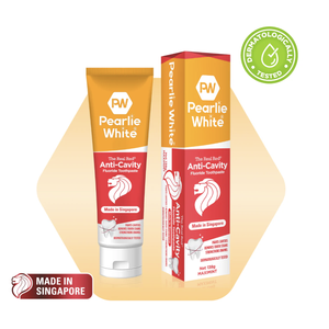 Pasta Dental con Flúor Anticaries Pearlie White The Real Red 138 g (sin embalaje exterior) - Product Image 1