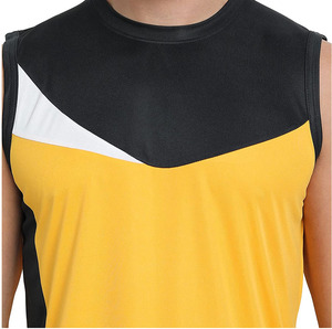 Débardeur de musculation pour homme, col rond, avec logo personnalisé, technique de lavage, qualité 100% coton tricoté - Product Image 4