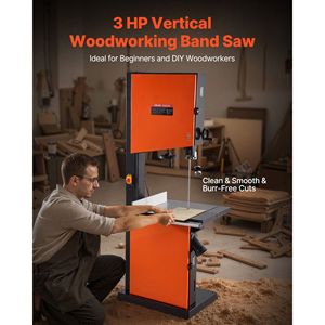 Sega a Nastro per Falegnameria da 18 Pollici con Motore da 2240W 3HP, Altezza Massima di Taglio 16 Pollici, Tavolo in Ghisa 27,2 X 20, Prodotto dell'Anno 2022 - Product Image 2