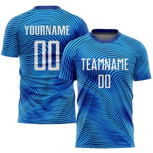 Ensemble de maillots de football personnalisables unisexes, maillot de football par sublimation, t-shirt de football respirant avec logo et nom d'équipe, services OEM - Product Image 6