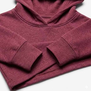 เสื้อสเวตเตอร์มีฮู้ดผู้หญิง สีพื้น แขนยาว ความยาวสั้น ผ้าฝ้ายผสม ถักทอ ใส่ได้ในฤดูใบไม้ร่วง ระบายอากาศได้ดี สไตล์ลำลอง - Product Image 5