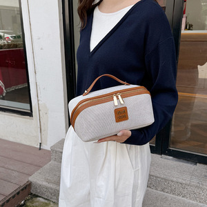 Wholesale Custom Luxury Durable PU Leather Cosmetic Bag Women Wash <b>Toiletry</b> Bag Ladies Capacity Cosmetic <b>Storage</b> Bag for Travel - Product Image 6