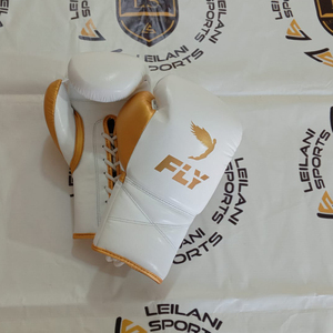 Nuevos Guantes de Boxeo Fly de Cuero Original de la Mejor Calidad, Guantes de Boxeo Profesionales con Cordones para Entrenamiento de Kickboxing - Product Image 1