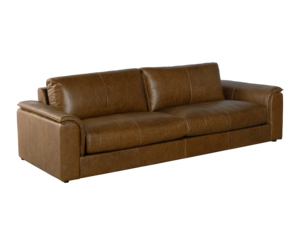 Sofá de Cuero Moderno con Asientos Profundos, Cómodo y Lujoso para Sala de Estar, Dormitorio o Villa - Product Image 1