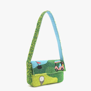 Bolsa de Mano Promocional Cuadrada con Diseño de Limones Bordados y Adornos de Cuentas, para Viajes, por Craft Exim - Product Image 5