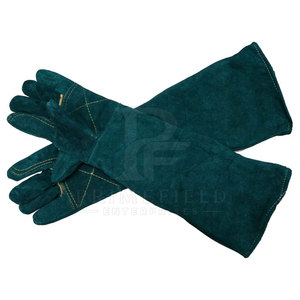 Guantes de Cuero Vacuno de Primera Calidad para Control de Animales, Diseño Impermeable hasta el Codo, para Entrenamiento de Animales, Seguridad y Uso en Exteriores - Product Image 2