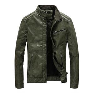 Veste en cuir véritable noire à fermeture éclair, coupe slim, tendance, pour homme, veste bomber décontractée, veste de qualité pour homme, best-seller - Product Image 3