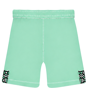 Pantalones Cortos de Rugby Aqua Mint Blancos con Cordón Ajustable, Cintura Elástica, Ribete en Contraste, Personalizables, Transpirables, para Entrenamiento Deportivo y Equipos - Product Image 2