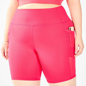 Shorts de Yoga de Tallas Grandes con Cintura Alta, Tela Elástica de Compresión, Ropa Deportiva de Soporte para Entrenamiento en el Gimnasio para Mujer - Product Image 5