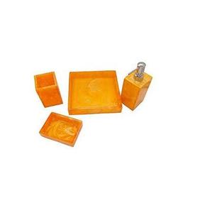 Modern Handmade Resin Bathroom <b>Set</b> <b>Soap</b> Dispenser Toothbrush Holder <b>Soap</b> Dish Decorative Home Bathroom Accessories Collection - Product Image 5