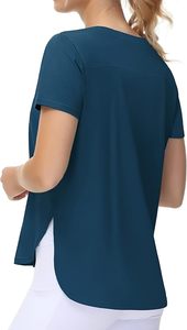 Camiseta Deportiva de Compresión de Manga Larga de Secado Rápido para Mujer, Colores Sólidos, para Yoga y Running, Tallas Grandes para Adolescentes - Product Image 6