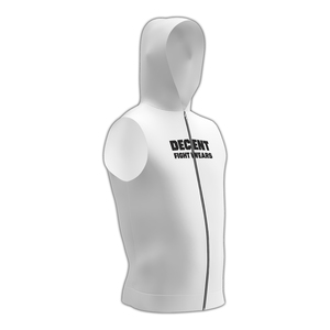 Sudadera sin mangas premium diseñada para sesiones de calentamiento previas al combate, tela ligera y transpirable para boxeadores. - Product Image 1
