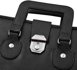 Étui de transport pour tablier maçonnique brodé à la main pour ancien maître maçon avec poignée [ NOIR ] Origine importée - Product Image 4