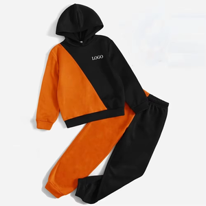 Ensemble 2 pièces pour homme, sweat à capuche décontracté et pantalon long, couleur unie, coton, coupe ample, pour vêtements de sport d'hiver - Product Image 5
