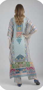Robe Kaftan Longue en Soie Polyéthylène pour Femmes, Robe Maxi Kaftan pour l'Été, l'Hiver, l'Automne, le Printemps, à Porter Toute l'Année - Product Image 3