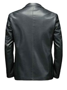 Blazer Homme de Haute Qualité Style Britannique et Japonais, en Similicuir Anti-Plis Respirant, Deux Boutons, pour Affaires et Loisirs - Product Image 4