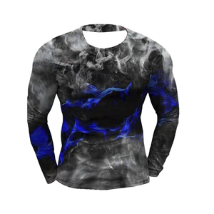 Professional Fitness Rash Guard <b>Compression</b> Training <b>Shirt</b> Custom Printing Manufacturer Supply - Product Image 4