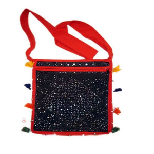 Women’s <b>Shoulder</b> Ethnic Embroidered Handbag Retro Style Canvas Tote Bag Messenger Bag Vintage Boho Crossbody Casual Daily Use - Product Image 3