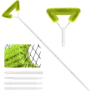 Innovador limpiador de pantallas de malla de fibra con barra telescópica de 62 pulgadas para ventanas y pantallas de patio, cepillo para limpiar pantallas de ventanas - Product Image 1
