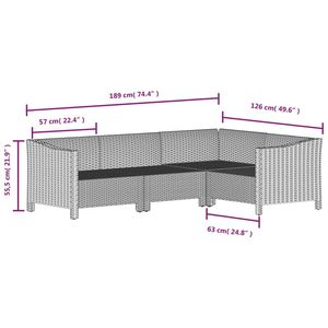 Conjunto de Muebles de Jardín Grises - Product Image 6