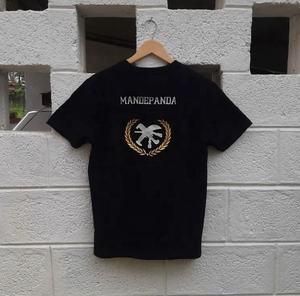 Camiseta con logotipo personalizado bordado para mujer, camiseta informal de media manga estampada y bordada para hombre y mujer - Product Image 3