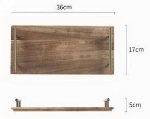 Bandeja de Servir de Madera de Primera Calidad, Bandeja de Madera Maciza para Desayuno, Té, Café, Otomana, Suministro del Fabricante - Product Image 6