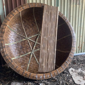 โรงงานเวียดนามจำหน่ายเรือตะกร้าไม้ไผ่ทรงกลม ผู้จัดจำหน่ายส่งออกจำนวนมาก - Product Image 1