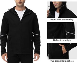 Warm Hooded Sweatshirt Pants Set Streetwear Gym Wear Athletic Training Suit Mens Fashion Two Piece - Product Image 5