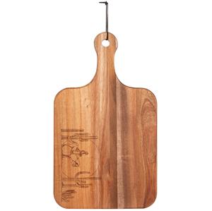 Tabla de Cortar Ecológica de Madera de Acacia para Carne, Frutas y Verduras - Tabla para Servir en Cocina, Comedor o Despensa, Tamaño Personalizable - Product Image 5